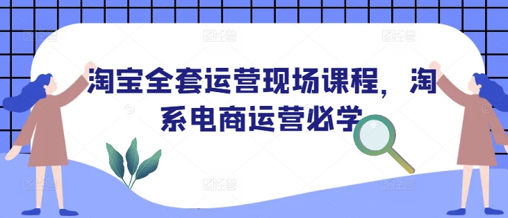 淘宝全套运营现场课程，淘系电商运营必学-狗哥口子