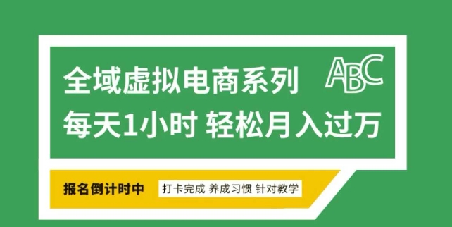 全域虚拟电商变现系列，通过平台出售虚拟电商产品从而获利-狗哥口子