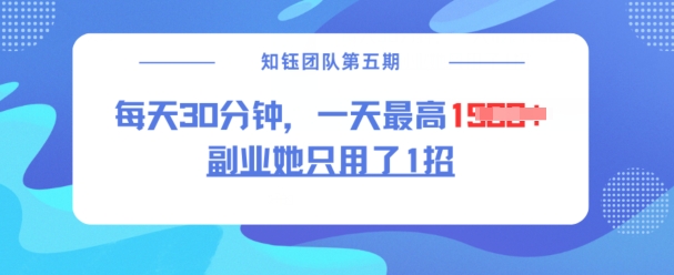 副业她只用了1招，每天30分钟，无脑二创，一天最高1.5k-狗哥口子