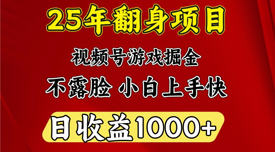 一天收益1000+ 25年开年落地好项目-狗哥口子