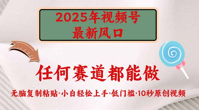 2025年视频号新风口，低门槛只需要无脑执行-狗哥口子